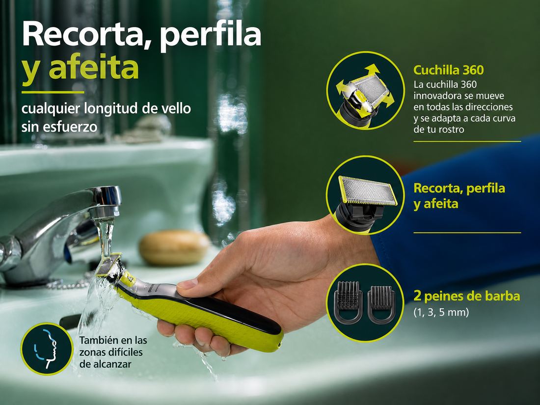 Cambio de cuchilla del Philips OneBlade 360